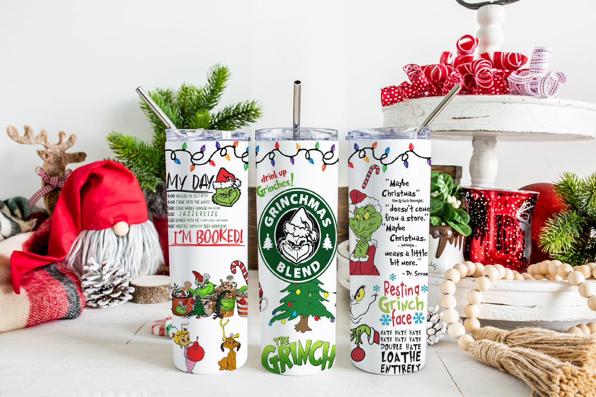 Grinch starbucks cups